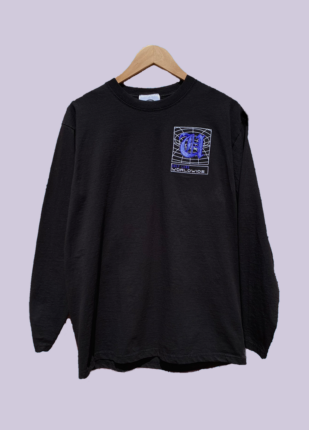 Ugly Luck Worldwide Embroidered Black Long sleeve
