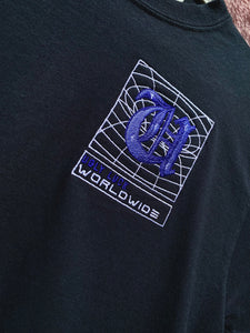 Ugly Luck Worldwide Embroidered Black Short Sleeve Tee